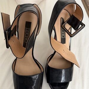 Black High Heel Sandals
